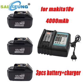 Udskift Makita18V Af Batteri, Kompatibelt med Makita18V 4.0 ah BL1850B BL1840B BL1860B BL1815 BL1830 Batteri
