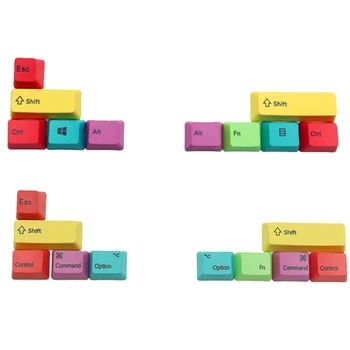 Udskiftelig Mac/WIN Mekanisk Tastatur Tasterne OEM-Profil PBT-CMYK Modifikatorer 10 Nøgler -Laser Indgraveret Tasterne D7WC