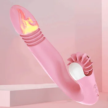 Udtrækkelig 7-speed Vibrator Kvindelige Sex Toy G-Spot Massager Håndsex Silikone Dildo Klitoris Tungen Slikke Voksen Produkter