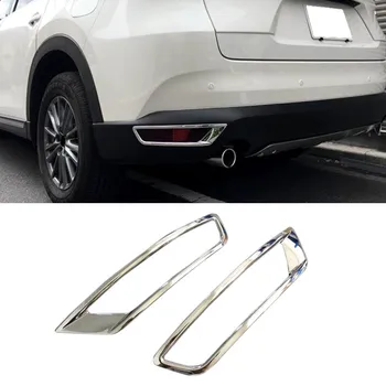 Udvendig Tilbehør Bageste Tåge Lys Lampe Cover Frame Trim 2stk ABS Chrome Til Mazda CX-8 CX8 2017 2018 2019 Bil Styling