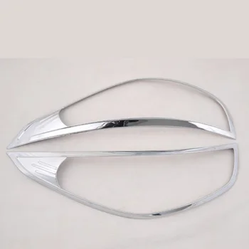 Udvendige ABS Chrome Front Lampe Dække Forlygte Dækker Bil Tilbehør til Hyundai Tucson IX35 2010 2011 2012 2013