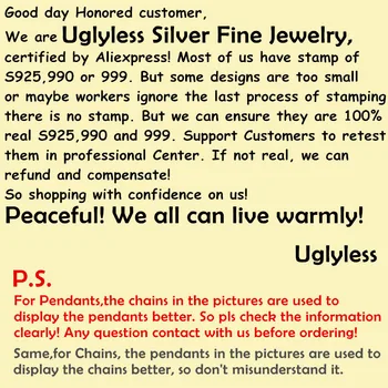 Uglyless Simple Geometriske Granat Halskæder til Kvinder i Fristende Røde Ædelsten Vedhæng Uden Kæde Ægte 925 Sølv Minimalisme Smykker