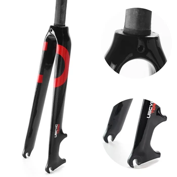 ULLICYC 3k Fuld carbon fiber cykel gaffel 28,6 mm ROAD BIKE hårdt gaffel dele til cykler, 1-1/8