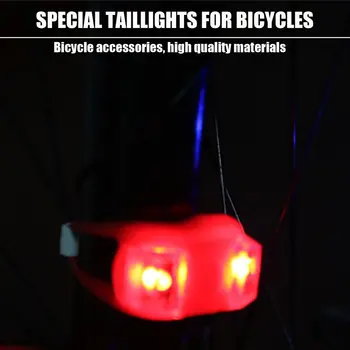 Ultra Lyse bike Cykel Silikone Sikkerhed Lys LED Lampe, Lommelygte omfatter batteri Dynamisk Cykel Tilbehør Hot Salg