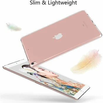 Ultra Slim HD-Gennemsigtig Klar Beskyttende etui Til iPad 7th 8th Gen 10,2 tommer Fuld Dækning bag cover Til iPad 10.2