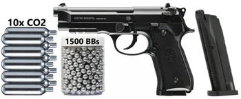 Umarex Beretta M92 A1 - Full-Auto Blowback .177 CO2 BB Pistol Luft Pistol - 310 FPS Væggen tin log Væg plakat