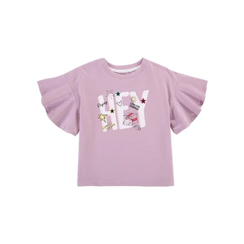 Unicorn Print T-shirts, søde unicorno tshirt Piger NY Sommer Tees Top Tøj tegnefilm Børn