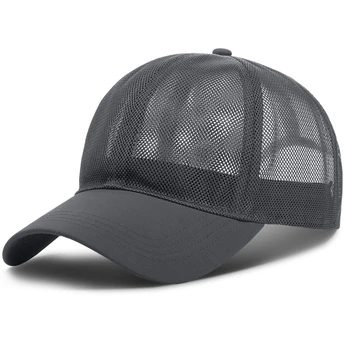 Unisex Fuld Mesh Baseball Cap Hurtig Tør Køling Solcreme Åndbar Sport Snapback Hat Justerbar Anti UV-Cap