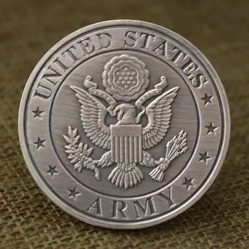 United States Army Special Forces Collectible Kobber Forgyldt Souvenir-Coin De Oppresso Liber Samling Kunst Erindringsmønt