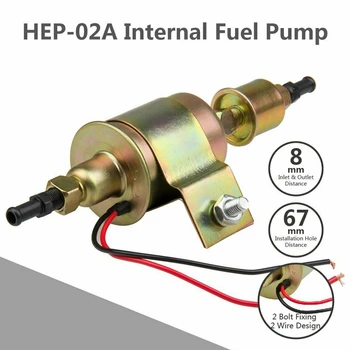 Universal 12V Ydre Elektrisk Brændstof Pumpe Installation Kit 5-9 PSI 30GPH GA8012S