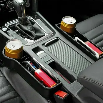 Universal Bil Sæde Revne Huller opbevaringsboks ABS Plast Auto Drikke for Lommer Arrangørerne Stuvning Oprydning