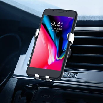 Universal Bil-Telefon-Holder Til Telefon I Bilen Air Vent Mount Stå Uden Magnetisk Mobil Holder Til iPhone Smartphone Tyngdekraften Beslag