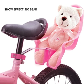 Universal Dukke Cykel Sæde med Klistermærker DIY Decal Børn Piger Cykel Tilbehør
