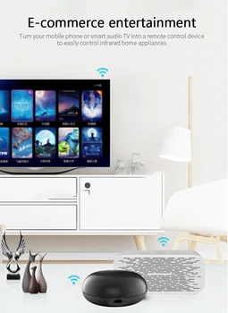 Universal Smart Wireless WiFi-IR Fjernbetjening Tuya/Smart APP Liv Kontrol Infrarød Fjernbetjening Til klimaanlæg, TV