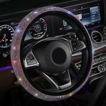 Universal Sparkle Luksus Bling Rhinestone Diamant Rattet Dække Bil Tilbehør Til Indretning