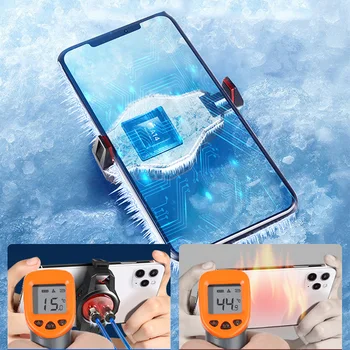 Universal Telefonen Køligere Slå Vand Køling Smart Temperatur Display, Mobil Ventilator Radiator PUBG Coolerpad Game Pad
