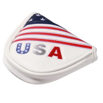 USA Golf Mallet Hoved Dække Putter Læder Cover med Magnetisk Lukning for Odyssse Ball2 Mallet Putter