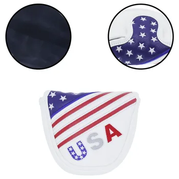 USA Golf Mallet Hoved Dække Putter Læder Cover med Magnetisk Lukning for Odyssse Ball2 Mallet Putter