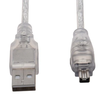 USB 2.0 til IEEE 1394 Firewire 4 Pin 4 meter forlængerkabel til Digital Kamera eller videokamera