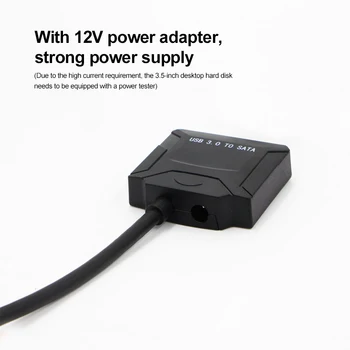 USB 3.0 SATA Til SATA Adapter USB-Kabel Konverter Mand Til 2,5 / 3,5 
