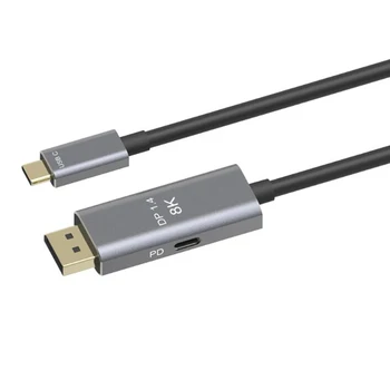 USB-C til Displayport Kabel-8K@60HZ 4K@144HZ Type-C 3.1 DP-1. 4 Adapter Pd Hurtig Oplader til Macpro Display HUD, 1M