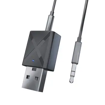 USB-interface Bluetooth-kompatible 5.0 modtager sender 2-i-1 for bil-og TV-ter