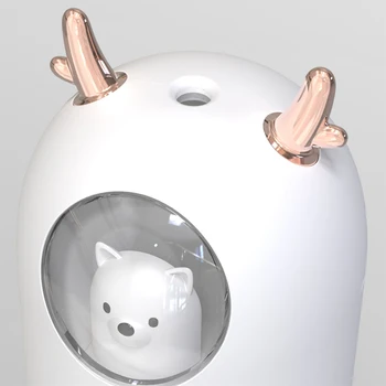 USB-Luftfugter 300Ml Cute Pet Ultralyd Kølige Tåge Air Aroma Olie Diffuser Romantisk Farve LED-Lampe Humidificador