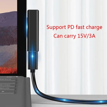 USB Type C PD Hurtig Opladning Plug-Konverteringsprogrammet til Microsoft Surface Pro 3 4 5 6 Go USB-C Female Adapter Stik til Overfladen Bog