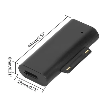 USB Type C PD Opladning Kabel-Adapter til microsoft - Surface Pro 34567 Converter A0KB