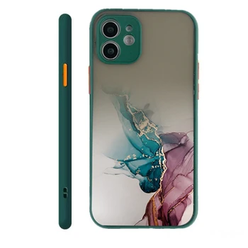 USLION Akvarel Maleri Phone Case For iPhone 12 11 Pro X XR Max Mini Klart, Stødsikkert etui Til iPhone 8 7 Plus XS Capa Funda