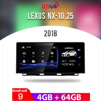USNAV Android-10.25 Bil Radio for Lexus NX 200 300 2018 s8 GPS DVD-Afspiller Touch Screen-Multimedie Navigation, Stereo Audio IPS BT