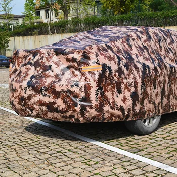 Vandtæt Camouflage Bil Dækker Udendørs solbeskyttelse Dække SUV To Lag Tykkelse Vinteren for Støv, Regn, Sne Beskyttende Sedan