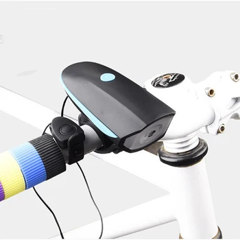 Vandtæt Cykel Lys USB-Opladning Cykel Foran Lys Lommelygte Styret Cykling Hoved Lys Horn Genopladelige Luces Bicicleta