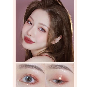 Vandtæt Eye Shadow Palette og Lyse Makeup 5 Farver Skinnende Kosmetik Til Piger Og Kvinder MH88