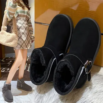 Vandtæt Sne Støvler dame Vinter Varm Bløde Sko Damer Ankel Støvler Lejligheder Til Kvindelige Botas 2020 sko til kvinder