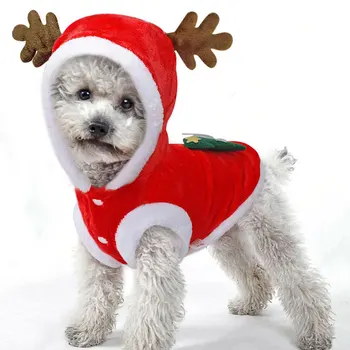 Varm Hund Vinter Tøj Søde Jul Pet Tøj Hund Kostume-Xmas Hjorte Hovedbeklædning til Kat, Hund Vest Tilbehør