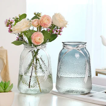 Vase Stue Tørrede Blomster Glas Gennemsigtige Plante Vase Bryllup Indretning Kernen Tabel Ornamenter Gennemsigtige Vaser Nye 2021