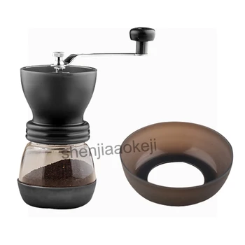 Vaskbar Mini Kaffe Bønne-Kværn Maskine Og Bønne Slibemaskine Husstand Manuel Coffee Bean Vinkelslibere