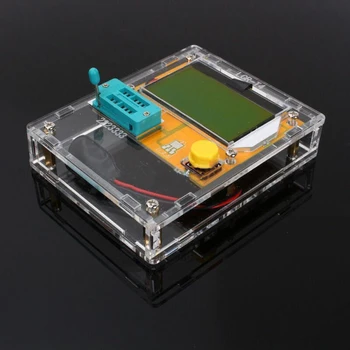 Vedhæftet Fil Transistor Tester Værktøjer Gadget Udskiftning Sæt Gennemsigtige Akryl