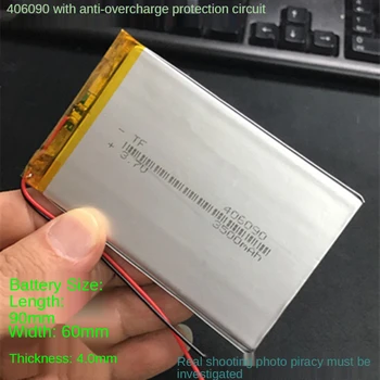 Velegnet til Erpai PDA, smart tablet computer 3,7 V 406090 polymer lithium batteri 3000 mAh, Til Spil Tilbehør Batteri