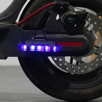 Velegnet til Xiaomi M365/PRO Scooter Tilbehør baghjulet USB-advarselslamper Scooter Advarsel Lys Farvet Lys