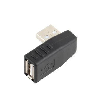Venstre /højre vinkel 90 graders USB 2.0 EN Mand Female Adapter Connecter til Bærbare PC Holdbarhed og Stabil Ydelse Nem at Arbejde