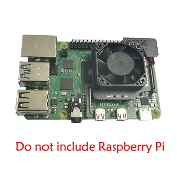 Ventilatoren for Raspberry Pi 4B PWM-Hastighed Kontrol Radiator med Kobber, Metal Base for Raspberry Pi 4