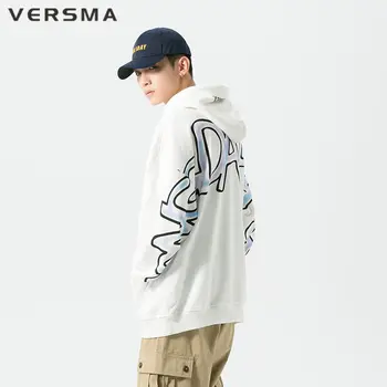 VERSMA koreanske Harajuku Universitet Vintage Hoodie Sweatshirt Mænd Træningsdragt Suga Streetwear Oversize Sweatshirts For Teenagere Venner