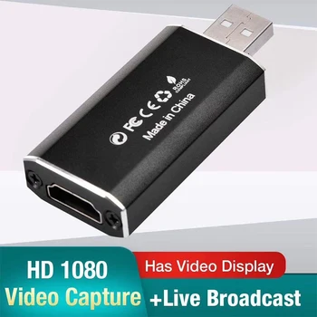 Video capture max Capture Kort 1080p USB 2.0, HDMI-Spil Fange Dongle 1920x1080 HD-Lyd af Spil Live Streaming Broadcast DIY