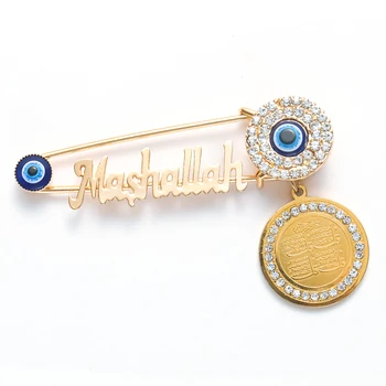 Vintage Mode Religiøse Stil Broche Muslimske Islam Baby Broche Amulet Gave Smykker