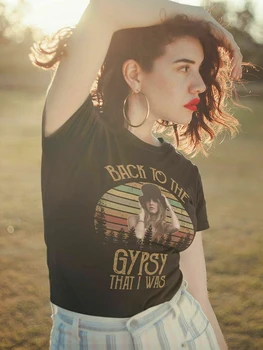 Vintage T-Shirt Kvinder Stevie Nicks Tilbage Til Sigøjner, At Jeg Var Tops Grafiske Tees Dame Tshirt Piger Sommer Tøj