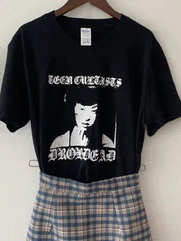 VIP HJN Drop Dead Kvinder Gotiske T-Shirt Egirl Edgy Mode Æstetiske Oversize Tshirt Kvindelige Harajuku Streetwear Grunge Top