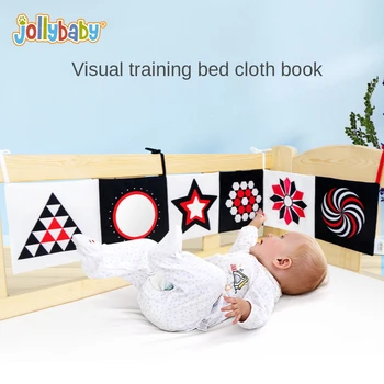 Vision Uddannelse Klud Book Bed wai klud bookBaby tidlige Oplysning, uddannelse Pædagogisk Legetøj Toddler Sensory Toy 0-1 år o