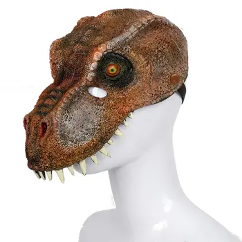 Voksen T-Rex Dinosaur Maske Cosplay PU-Skum Masker Hjelm Maskerade Halloween Fest Kostume, Rekvisitter